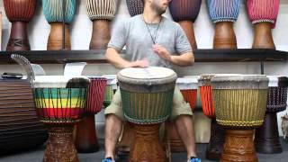 Drumskull Drums Ivory Coast Iroko Djembe - DSD-08600