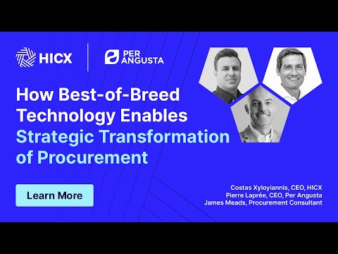 How Best-Of-Breed Enables Strategic Transformation of Procurement