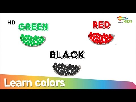 Learn colours with basketball for children - learn colours