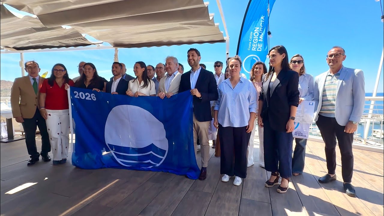 Águilas acoge el acto regional de entrega de Banderas Azules a los municipios de la Región de Murcia