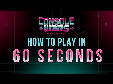 Short on time? How to play Console Wars The Card Game in just 60 seconds.