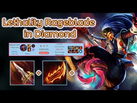 Duskblade + Sanguine + Rageblade Shaco in Diamond [League of Legends] Full Gameplay - Infernal Shaco