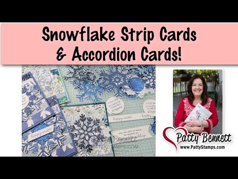 Snowflake Strip cards & Accordion cards