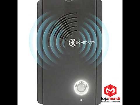 Video do produto Porteiro Eletrônico IP Khomp Intercom 101 SIP VoIP 12V - PoE Opcional, Relé de Acesso e Grau IP66