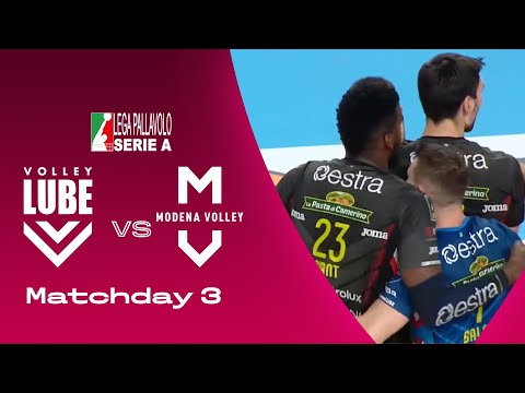 Cucine Lube Civitanova vs. Valsa Group Modena - 3a Giornata - SuperLega - Match Highlights