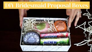 Making my own bridesmaid proposal boxes | DIY Wedding