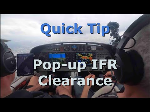 Quick Tip: Pop up IFR Clearance