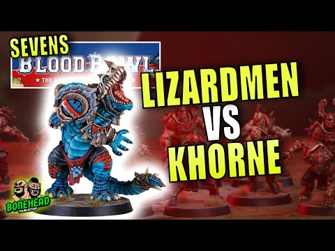 NEW Blood Bowl Season 3 - Khorne vs Lizardmen Sevens!