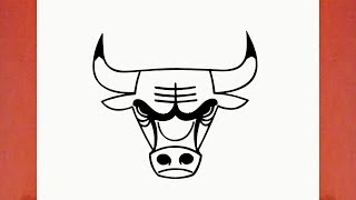 HOW TO DRAW THE CHICAGO BULLS LOGO
