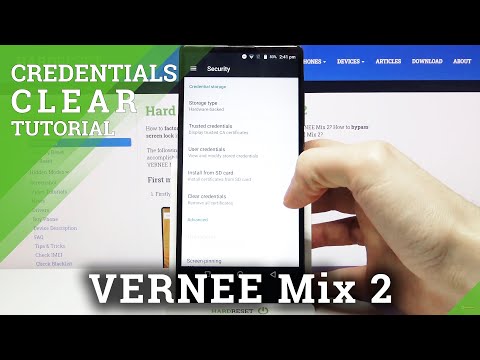 How to Clear Credentials on VERNEE Mix 2 – Remove All Certificates