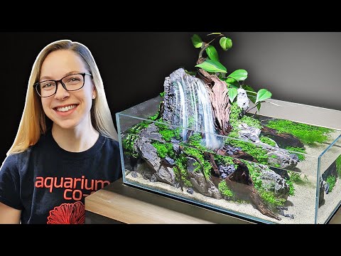How To Make a Waterfall Aquarium [Real Flowing Waterfall]