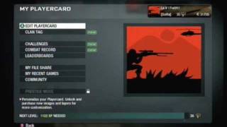 Sniper Sunset Black Ops Emblem w/Commentary ( Original )