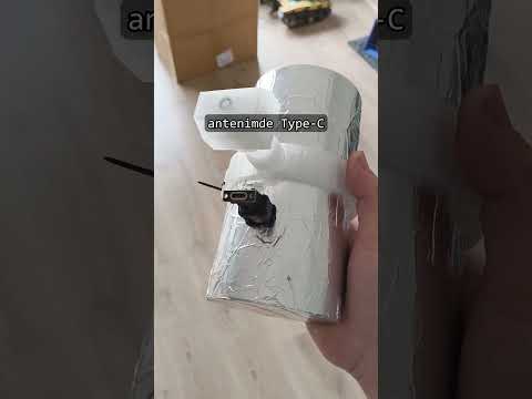 İnternete para vermeyen adam. Korkunç Wi-fi Anteni.