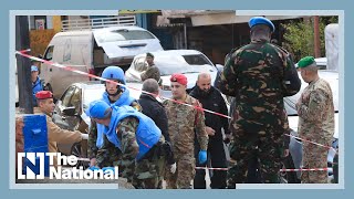 The National reports from site in Lebanon where Irish UN peacekeeper was killed