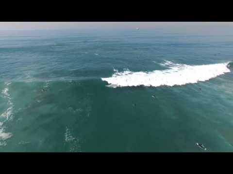 Filmati drone di a spiaggia di El Porto
