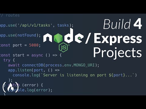 Node.js / Express Course - Build 4 Projects