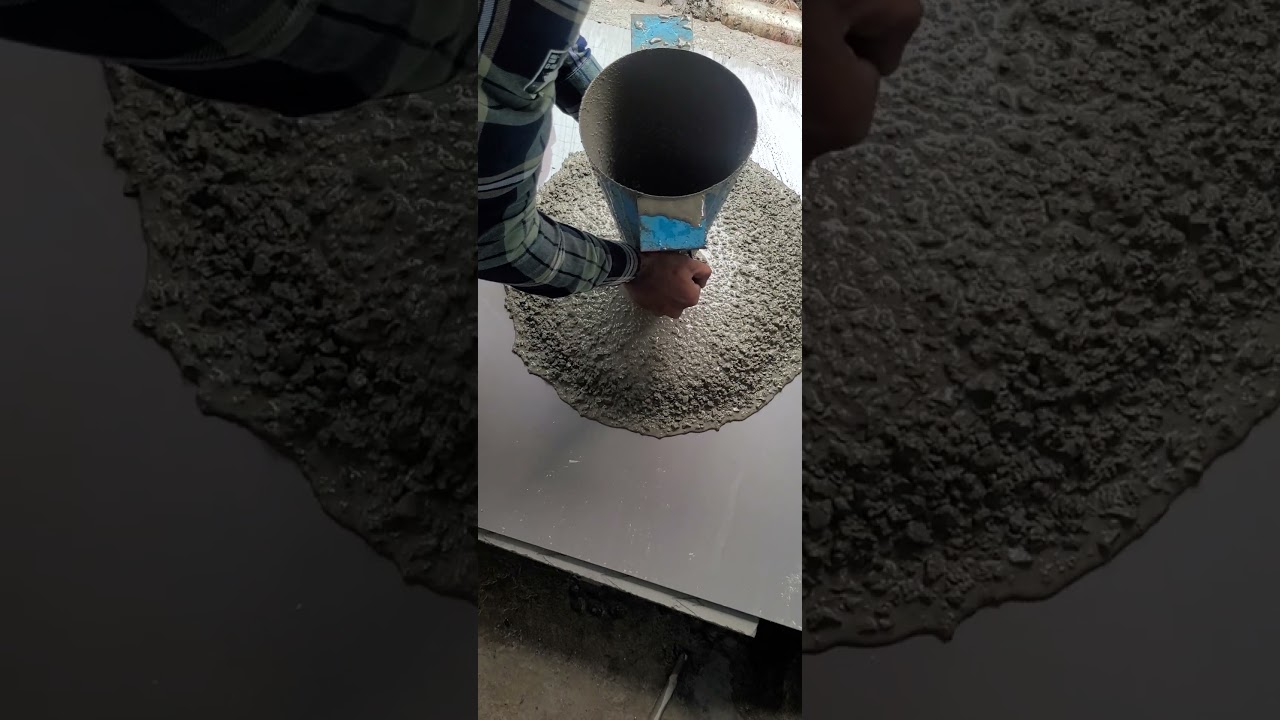 M30 Grade Concrete Flow #Flowtest #concrete #trending #viral #civilengineer #engineering #shorts