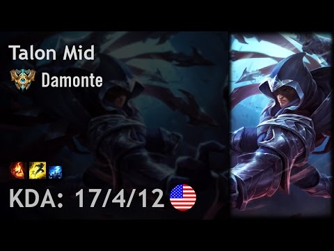Talon Mid vs LeBlanc - Damonte - NA Challenger Patch 6.22
