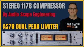 Video thumbnail for Stereo FET Compressor by AudioScape Engineering | AS78 by Mixing Music Analog