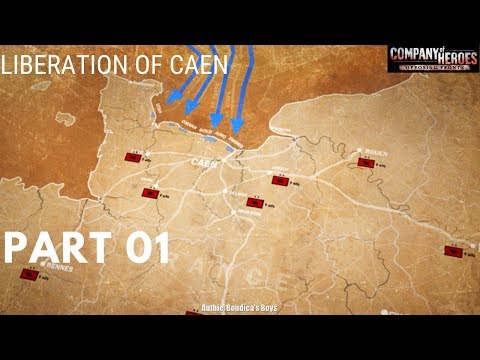 Company of Heroes Opposing Fronts(100% Walkthrough GamePlay) [Liberation of Caen] Part01