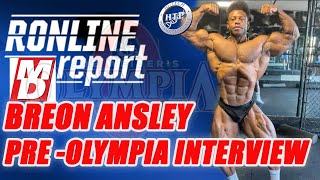 Breon Ansley Pre Olympia Interview Ronline Report