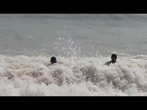 Funny Masti by Tourists at Sea Beach of Orisa Puri