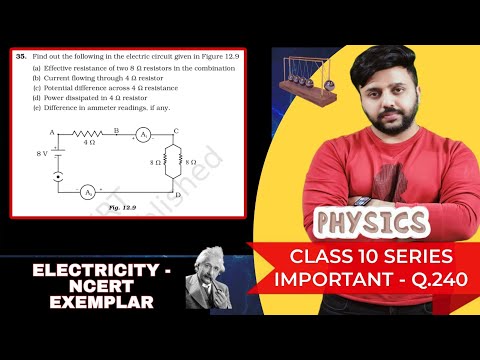 Find out the following in the electric circuit given in Figure 12.9 (a) Effective resistance of two