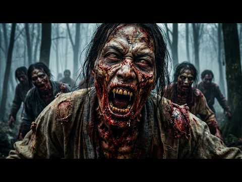 Horrifying and bizarre!  A brutal and bloodthirsty horde of zombies surges out of the mist!#horror