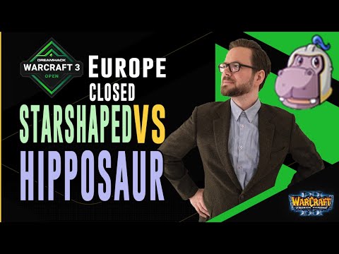 WC3 - DreamHack Winter - EU Closed Qualifier: [NE] StarShaped vs. Hipposaur [HU] (WB Ro16)