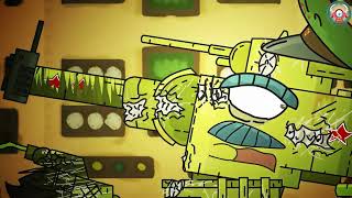 Fighting vehicles against tanks. Animation about tanks. World of tanks. Monster Truck Cartoon.