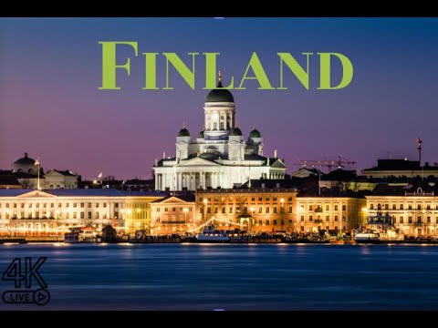 FLYING OVER FINLAND 4K (UHD) : Relaxing music with beautiful nature scenes - Scenic Relaxation Film