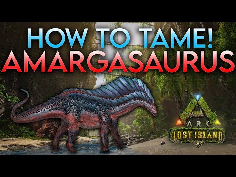 HOW TO TAME Amargasaurus | Ark: Lost Island NEW DINO!😱😱😏