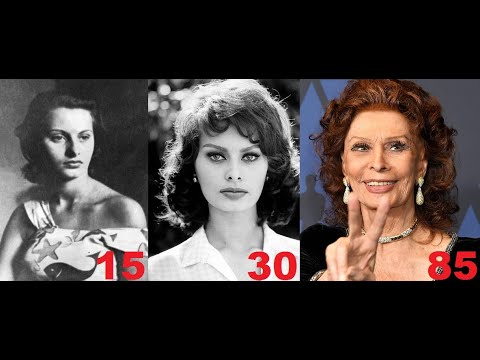 Sophia Loren fom 3 to 88 years old