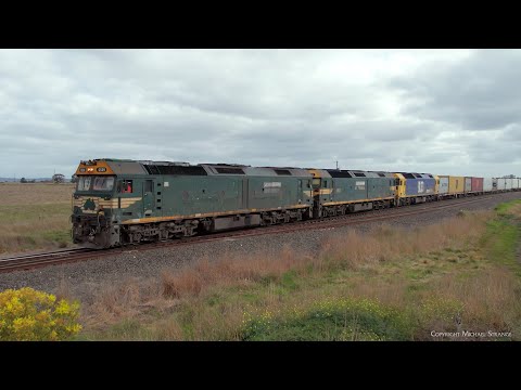 7902V Pacific National Mildura Container Train At Batesford (1/9/2023) - PoathTV Railways
