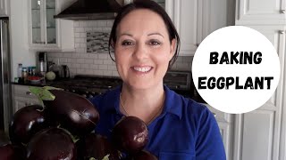 Baking Whole Eggplant #eggplant #eggplantrecipe #bakedeggplant