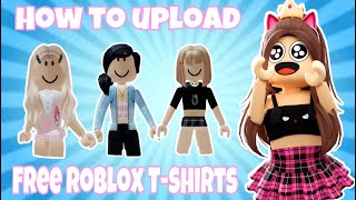 How To Upload FREE T-SHIRTS To Roblox! ⭐️🤩 IPad/Mobile *WORKING*
