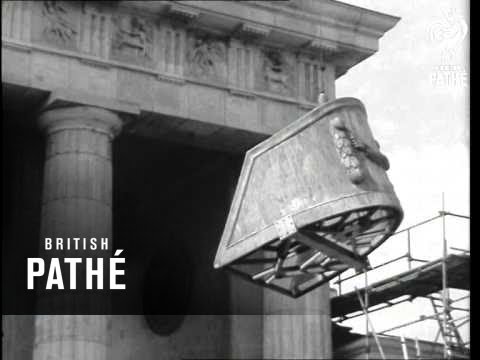 The Quadriga Of The Brandenburg Gate Is Re-Installed (1958)