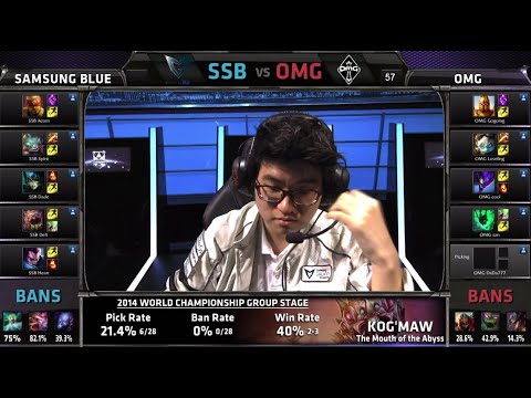 Samsung Blue vs OMG | Game 1 Group C S4 LOL World Championship 2014 Day 1 | SSB vs OMG D1G3