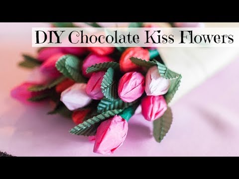DIY Chocolate Kiss Roses