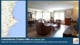 preview picture of video '3 dormitorios 2 baños Villa se Vende en Ador, Valencia, Spain'