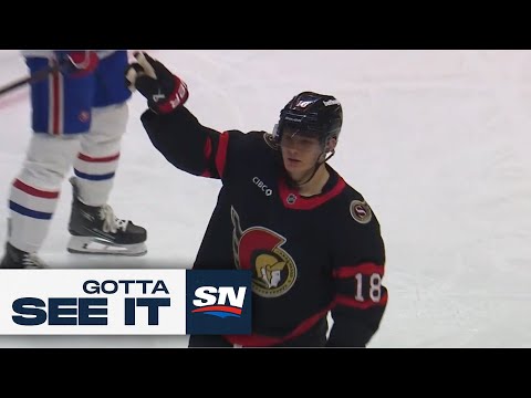 Gotta See It: Senators' Tim Stutzle Goes Between-The-Legs For Slick Goal