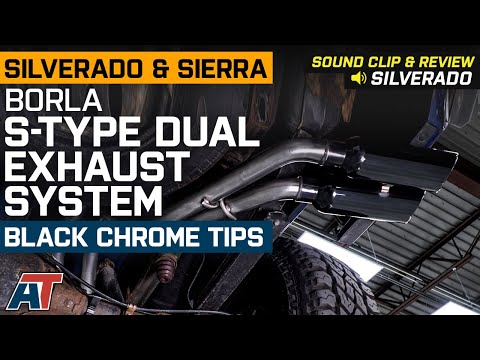 2014-2018 Silverado & Sierra 1500 Borla S-Type Dual Exhaust; Black Chrome Tips Sound Clip & Review