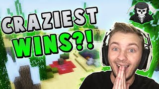 THE CRAZIEST WINS I'VE EVER HAD! ( Hypixel Skywars )