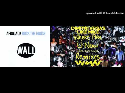 Where are Ü Now ? Vs Rock The house (DV & LM  & Afrojack Mashup)