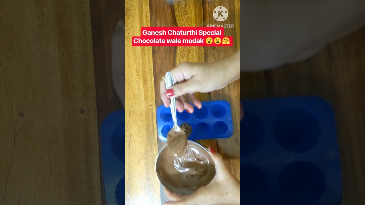 Chocolate se bane modak 😍#Shorts #Ganeshchaturthi #trendingshorts