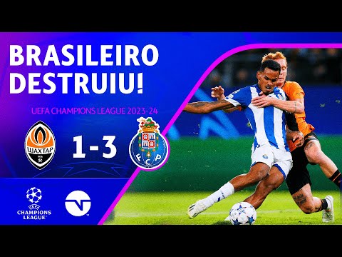 Gols e lances de Shakhtar Donetsk x Porto