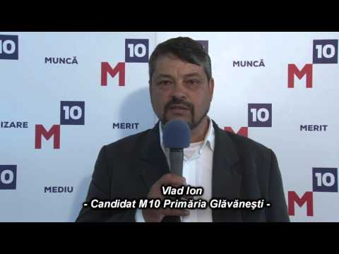 Vlad Ion Candidat pentru Primaria Glavanesti Partidul M10
