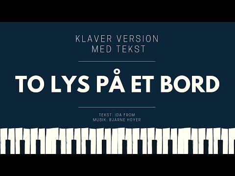 To lys på et bord // Instrumental version med tekst