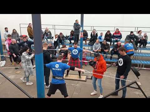 Strongman novice competition Hercules hold - u90kg and u105kg win