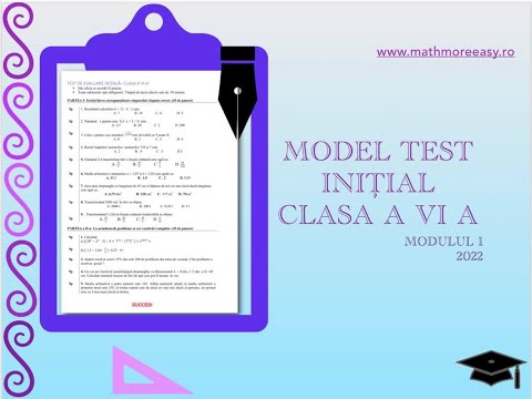 Test initial clasa a 6 a